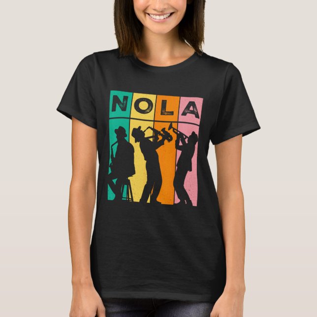Camiseta Carnaval de música mardi gras de Nola New Orleans (Anverso)
