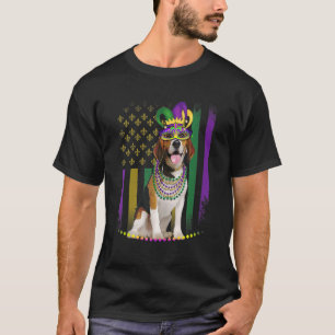 Camiseta Carnaval de perros de Mardi Gras Beagle Dog Jester