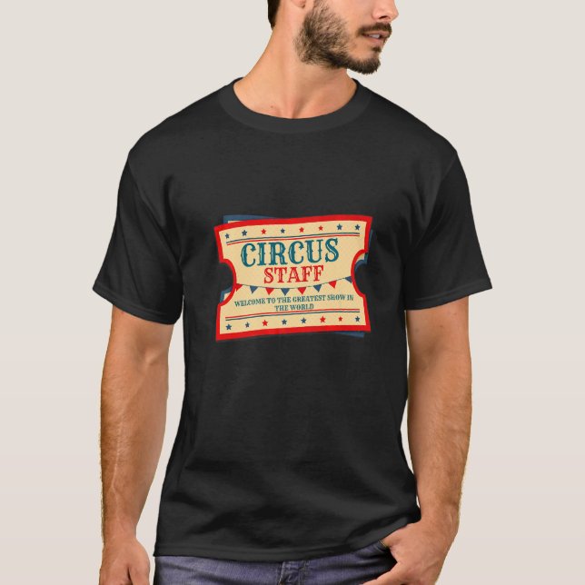 Camiseta Carnaval de seguridad de evento de personal de cir (Anverso)