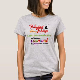 Camiseta Carnaval de Trinidad y Tobago y playas favoritas