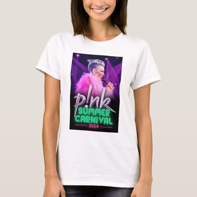 Camiseta Carnaval de Verano Rosa 2024 (Anverso)