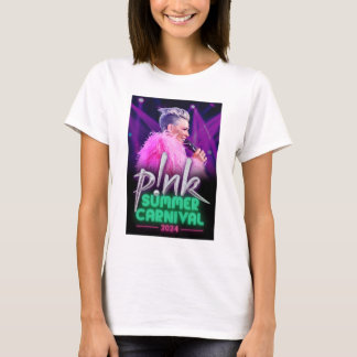 Camiseta Carnaval de verano rosado 2024