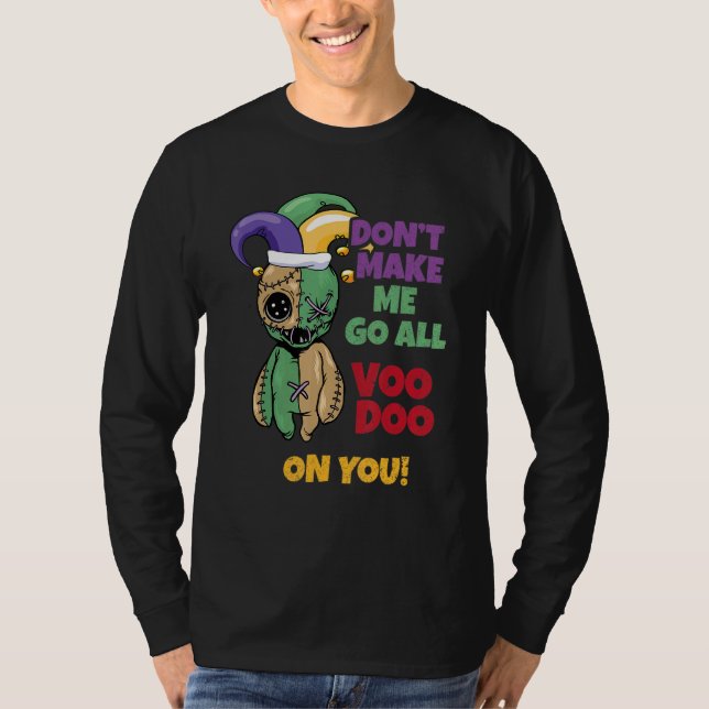 Camiseta Carnaval de Voodoo de Mardi Gras  Fan de Carnaval  (Anverso)
