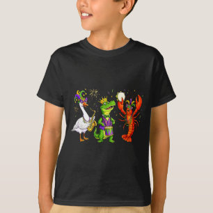 Camiseta Carnaval divertido de ganso de cocodrilo de cangre