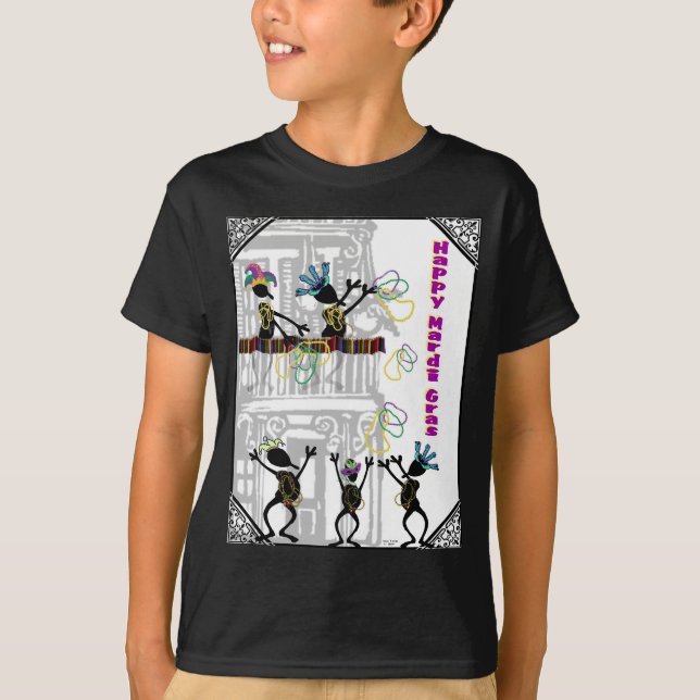 Camiseta Carnaval feliz--Escena del balcón (Anverso)
