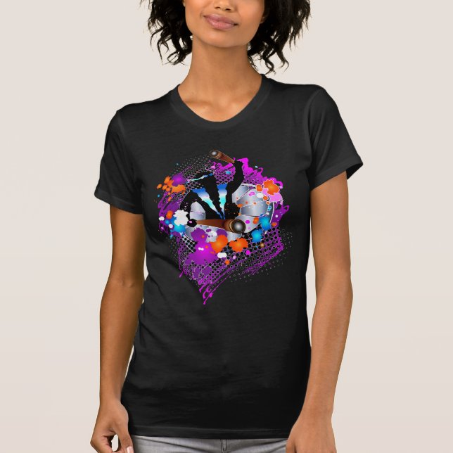 Camiseta Carnaval Panman Vibrante Abstracto (Anverso)
