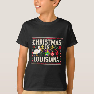 Camiseta Carnaval Retro de Navidad de Louisiana Carnaval de