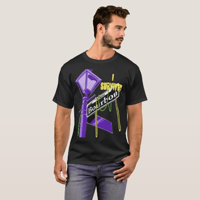 Camiseta Carnaval - sobreviví la calle de Borbón (Anverso completo)