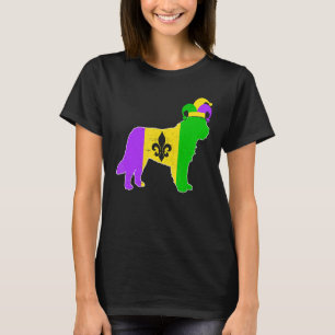 Camiseta Carnavales Bernard Dog Mardi Gras Funny Puppy Jest