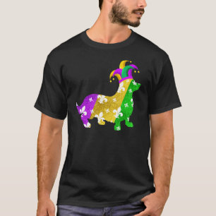 Camiseta Carnavales Corgi Dog Mardi Gras Funny Puppy Lover