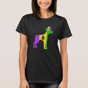 Camiseta Carnavales Doberman Dog Mardi Gras Funny Puppy Jes