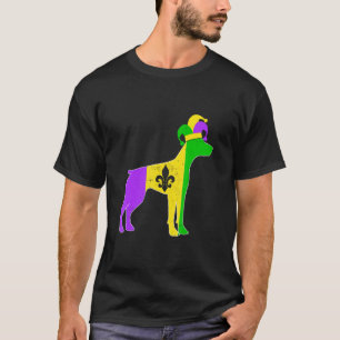 Camiseta Carnavales Doberman Dog Mardi Gras Funny Puppy Jes