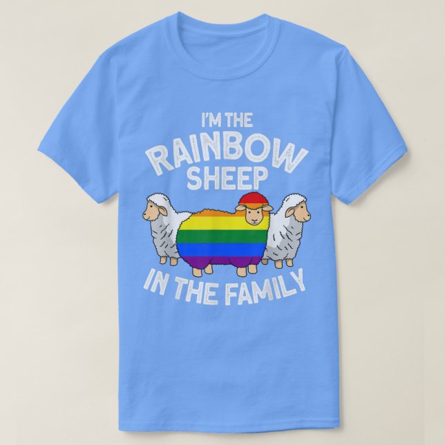 Camiseta Carne arcoiris de la familia - Orgullo gay LGBT lg (Diseño del anverso)