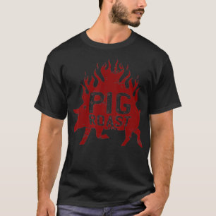 Camiseta Carne asada de cerdo asada Símbolos asados y sh