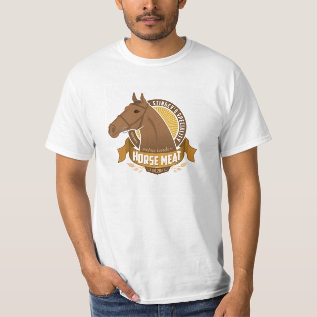 Camiseta Carne blanda adicional del caballo de la (Anverso)