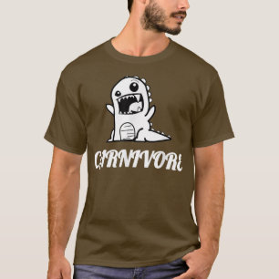 Camiseta Carne Carnívora Lover No Vegan Cute Dino T