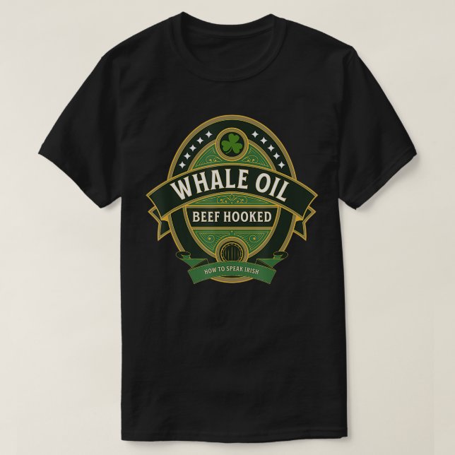 Camiseta Carne de aceite de ballena enganchada a hablar St  (Diseño del anverso)