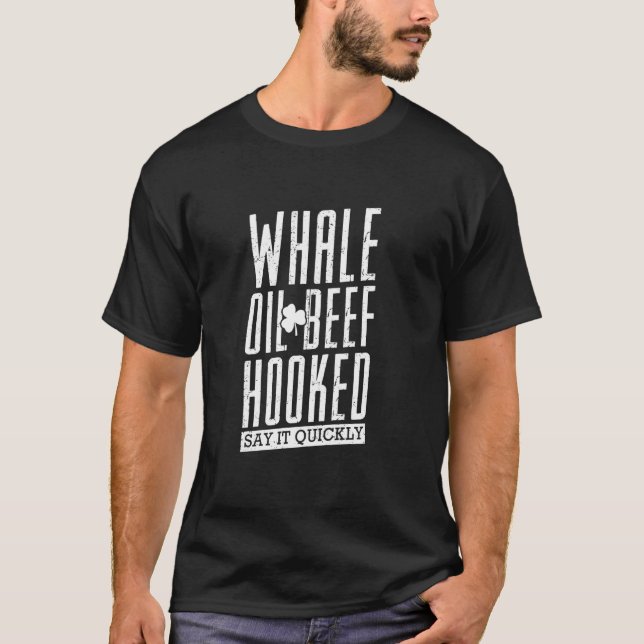 Camiseta Carne de aceite de ballena enganchada discurso irl (Anverso)