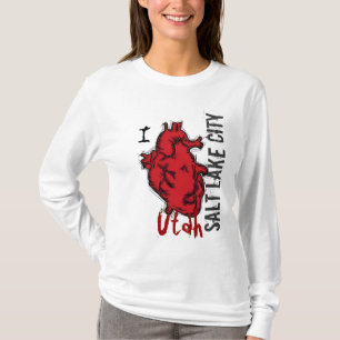 Camiseta Carne de agua salada en el lago Utah damas hoodie