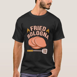 Camiseta Carne de Bolonia frita Sandwich Alimentos Lover Ea