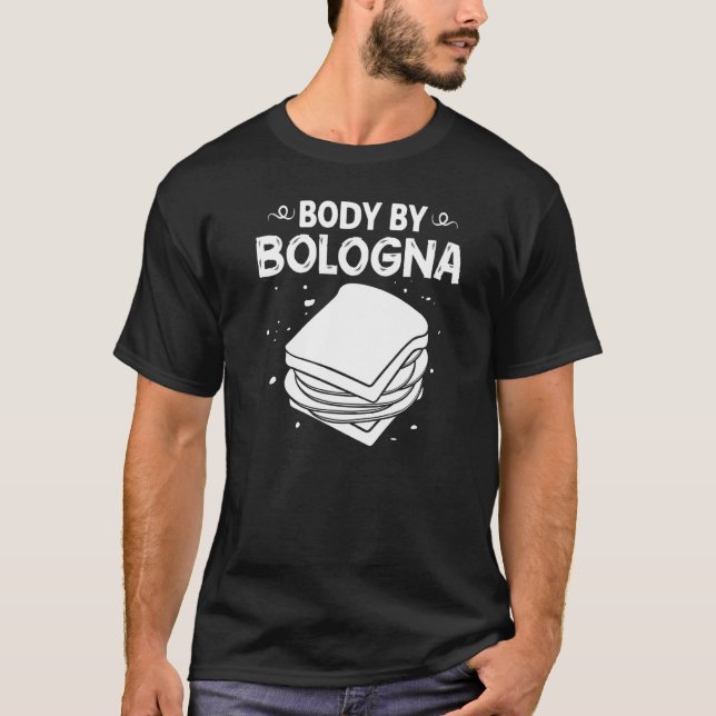 Camiseta Carne de Bolonia Italia Sandwich Sausage Baloney F (Anverso)