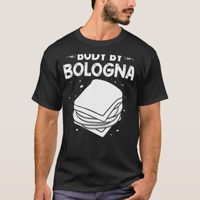 Camiseta Carne de Bolonia Italia Sandwich Sausage Baloney F (Anverso)