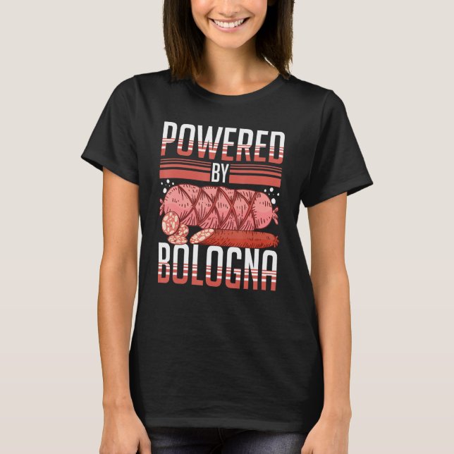 Camiseta Carne de Bolonia Italia Sandwich Sausage Baloney F (Anverso)