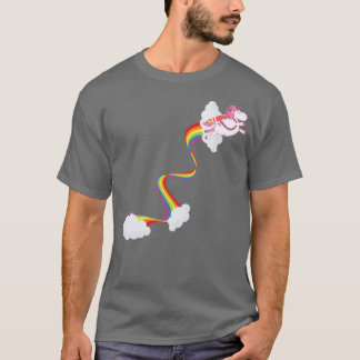 Camiseta Carne de caballo mágico con arco iris de unicornio