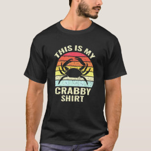 Camiseta carne de cangrejo retro marisco cangrejo cangrejo