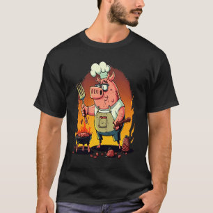 Camiseta Carne de cerdo asando filete 3