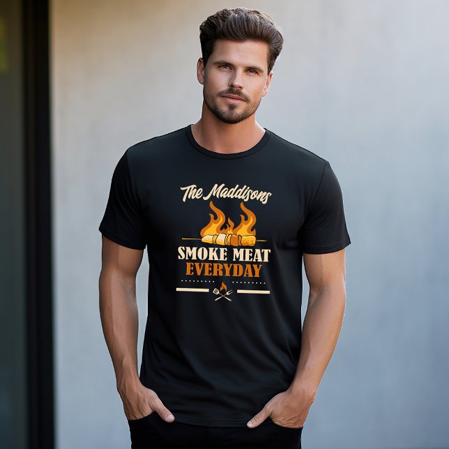 Camiseta Carne de humo todos los días personalizada (Subido por el creador)