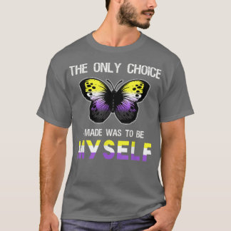 Camiseta Carne de mariposa sin orgullo binario Divertido LG