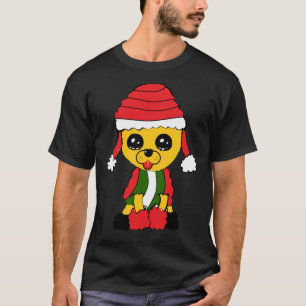 Camiseta Carne De Oro En La Tela De Los Navidades