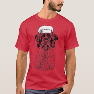 Camiseta Carne de pelo alambrado, Griffon Griff Perro Chef