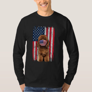 Camiseta Carne De Perro Bandera Estadounidense Vestido Cara