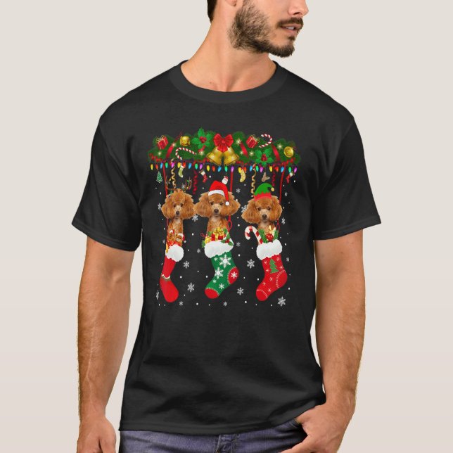 Camiseta Carne de perro de Santa Elf, reno de Navidad (Anverso)