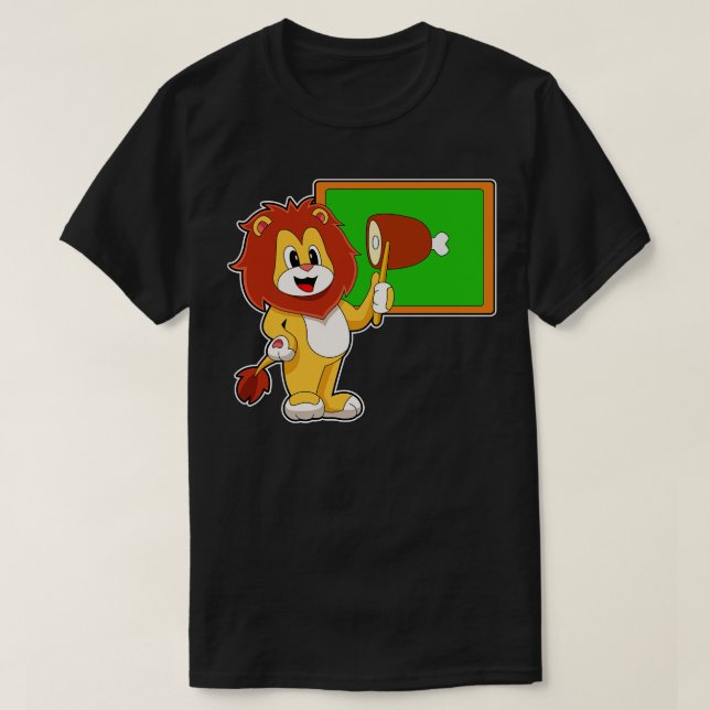 Camiseta Carne de puntero de maestro de león (Diseño del anverso)