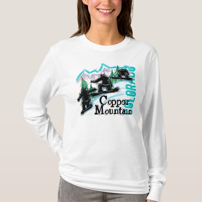 Camiseta Carne de snowboard de Copper Mountain (Anverso)