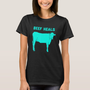 Camiseta Carne de ternera cura filete de carne de vaca