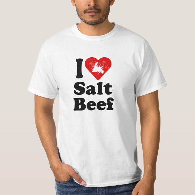 Camiseta Carne de vaca de la sal del corazón I (Anverso)