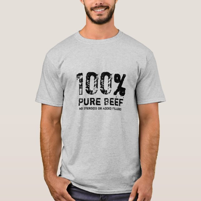 Camiseta Carne de vaca pura del 100% (Anverso)