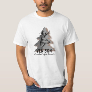 Camiseta Carne de venado su cuál está para la cena