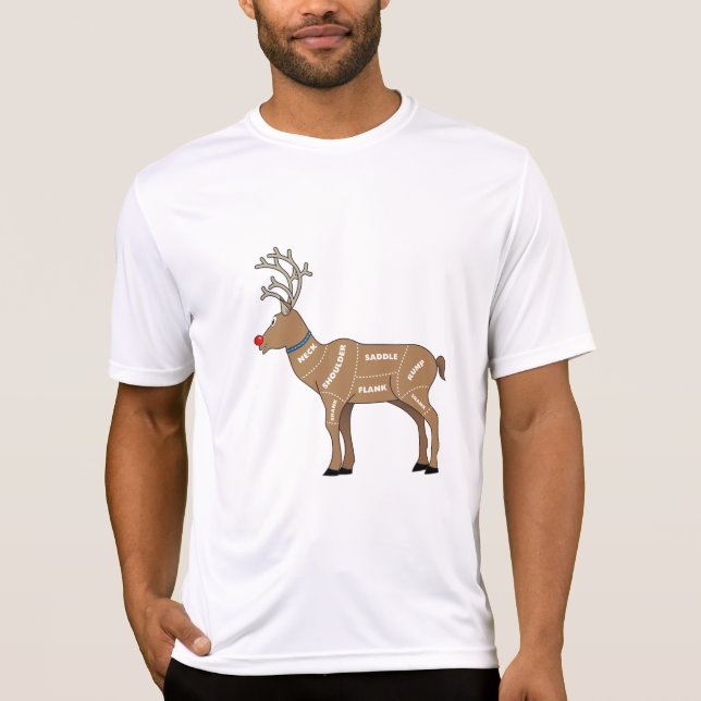 Camiseta Carne del reno para el navidad (Anverso)