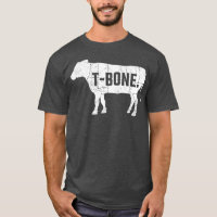Carne divertida BBQ T-Bone Steak Shirt