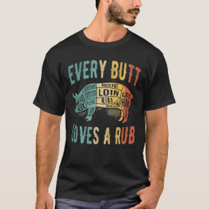 Camiseta Carne divertida de cerdo humeante de carne barbaco