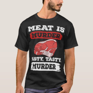 Camiseta Carne es asesinato un sabroso asesinato bbq grill