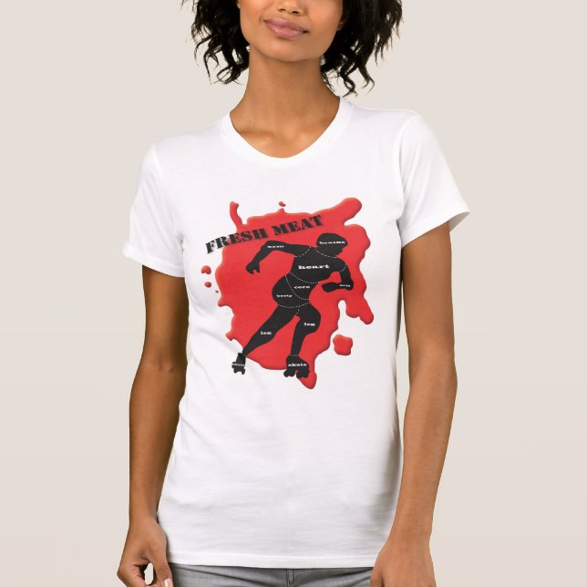 Camiseta Carne fresca de Derby del rodillo (Anverso)