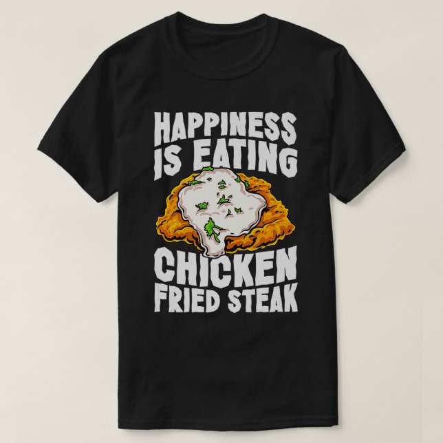 Camiseta Carne frita de pollo Comodidad Comida divertida po (Diseño del anverso)