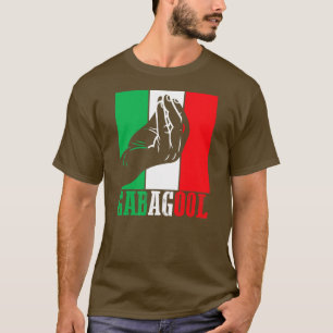 Camiseta Carne italiana-americana con Rótulo de mano