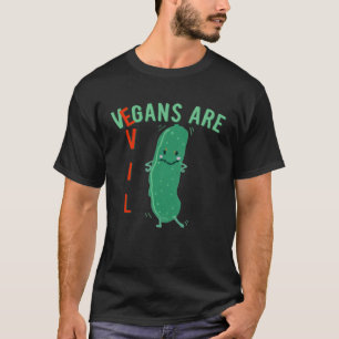 Camiseta Carne Los veganos son Pepino Malvado para Hallowe